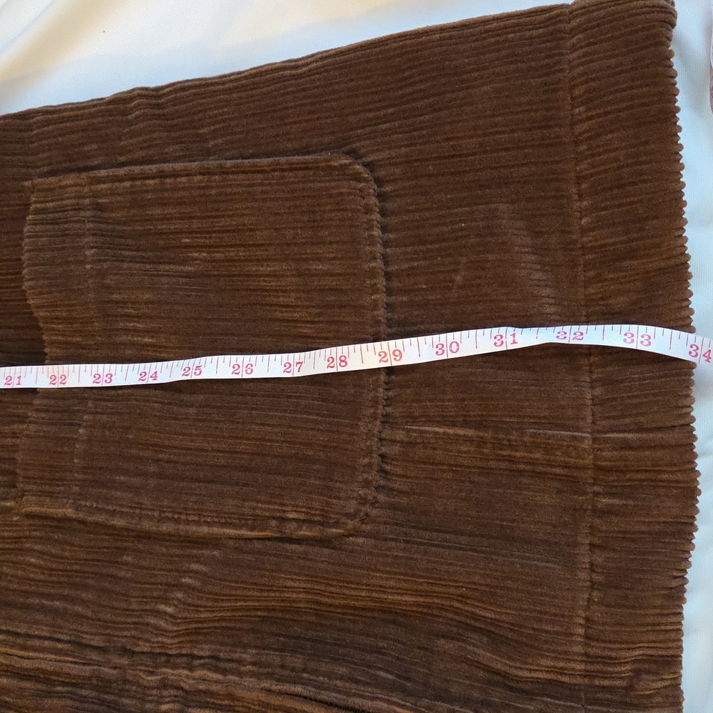 D & CO Cozy Brown Corduroy Fleece Lined Jacket Size Medium - Picture 14 of 17